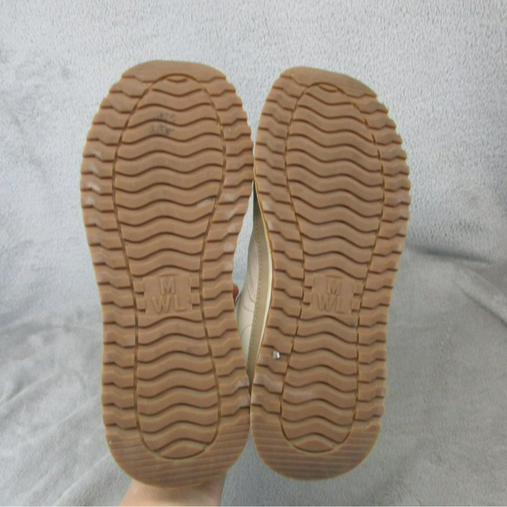Madewell Shoes Womens Size 7.5 Tan Lace Up Kickoff Trainer Sneakers - Picture 9 of 12